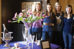 Photo by Kiera Valente '13. The first place tablescape group.