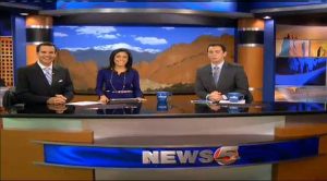 Photo courtesy of Marissa Torres. Each weekday morning Torres  provides Colorado Springs with their weekday news.