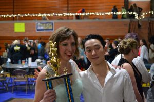 Photo by: Luke Kirtley '15 | Graphics Editor. English teacher Sandra McCue took home 1st place at Dancing with the South Stars, Fri. April 12. 