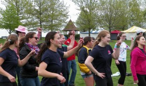 Photo by: Devlin Francis '15 | Staff Writer. Students from South joined teams to participate in Relay for Life on 