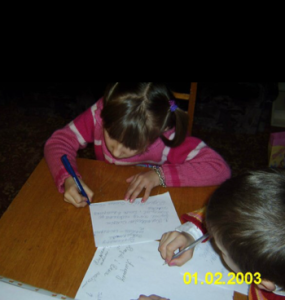 Temrowski '16 writes adoption letter at orphanage